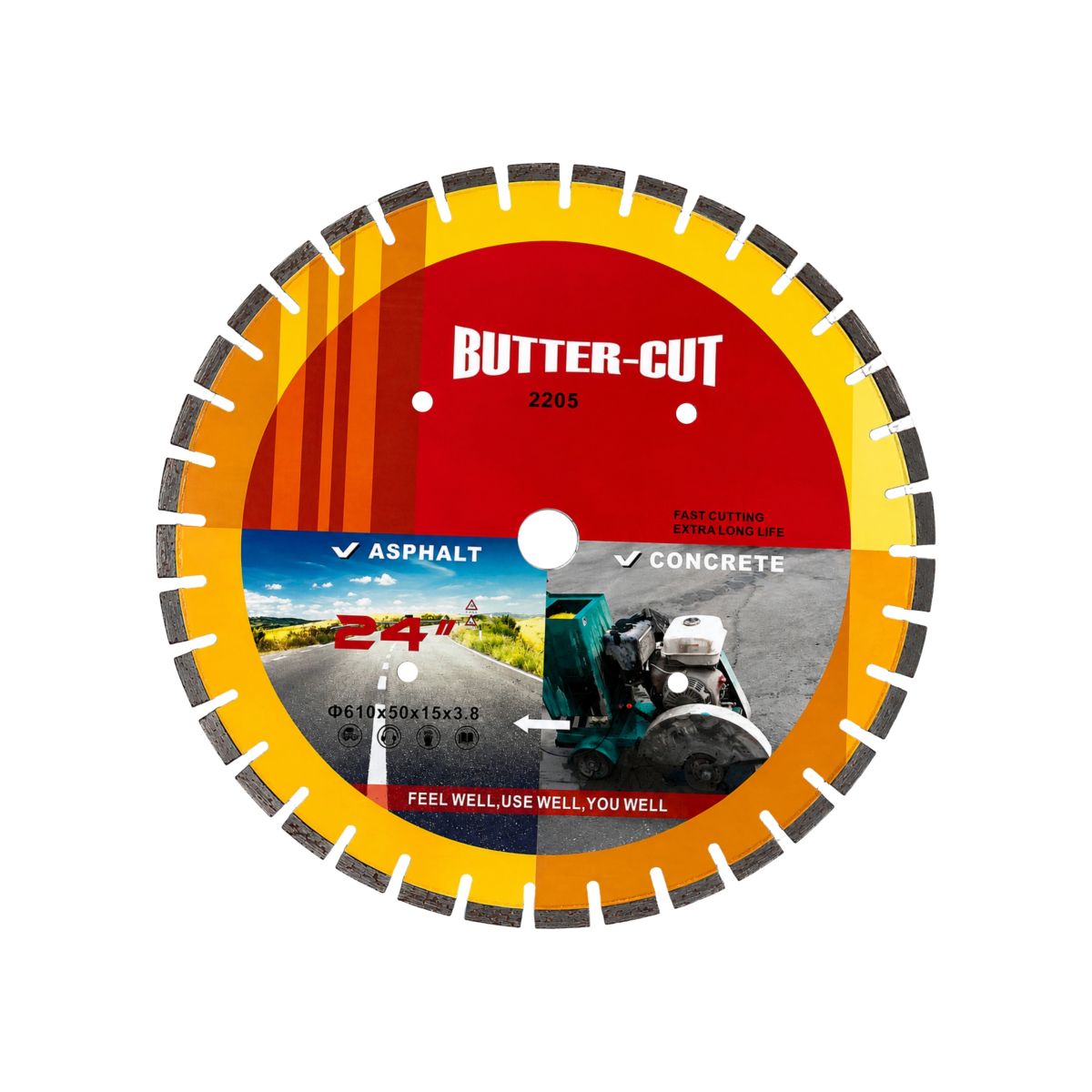 SILVER BRAZED CONCRETE CUTTING BLADE 24 Inch
