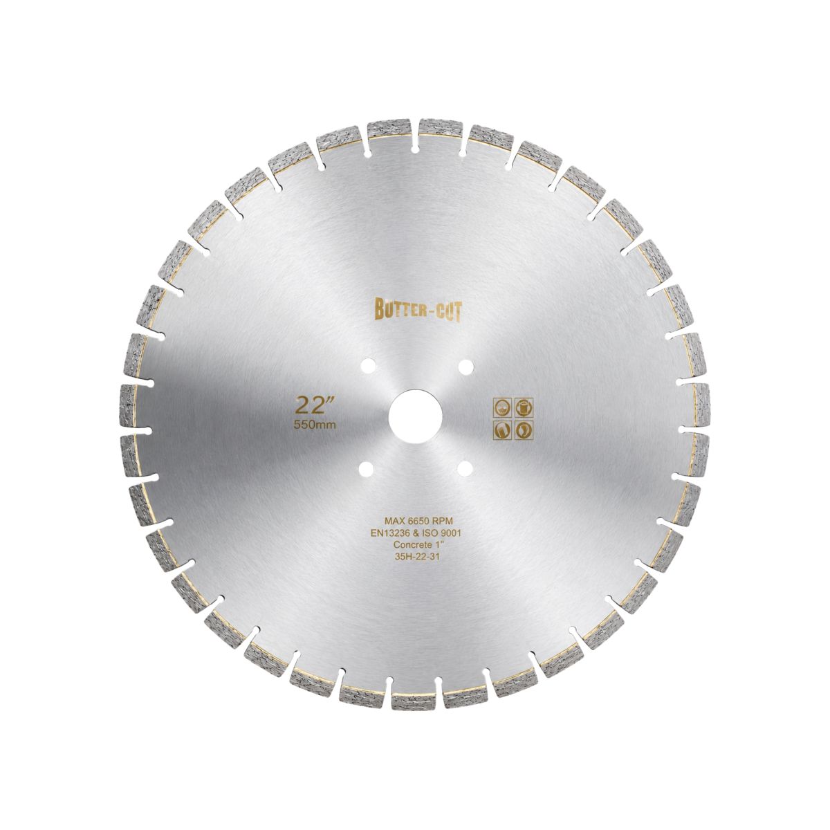SILVER BRAZED GRANITE CUTTING BALDE 22 Inch