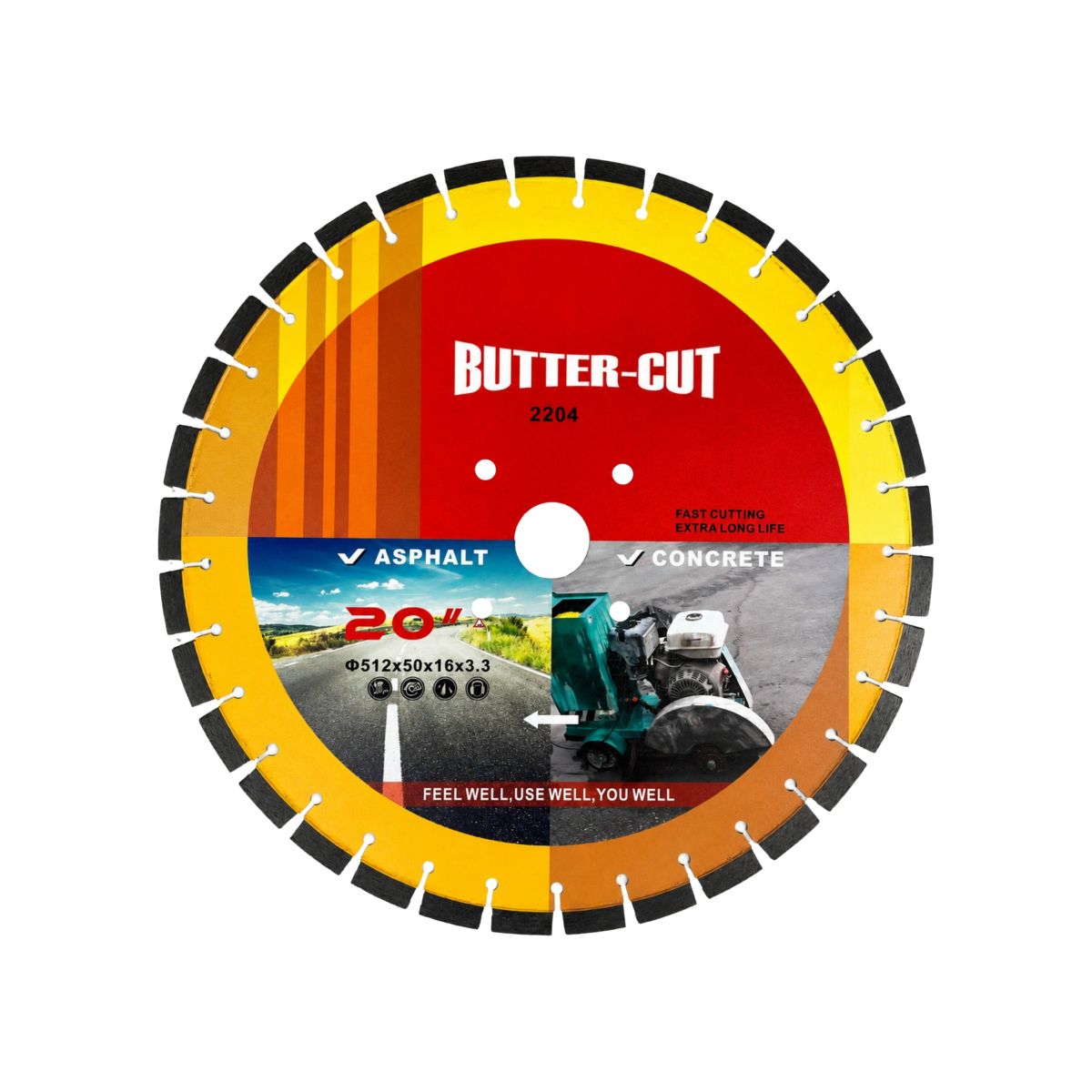 SILVER BRAZED CONCRETE CUTTING BLADE 20 Inch
