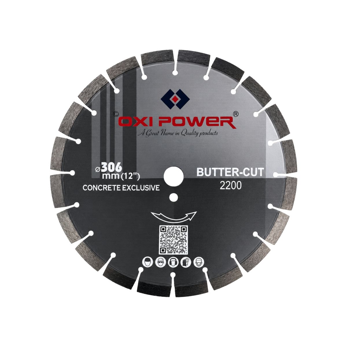SILVER BRAZED CONCRETE CUTTING BLADE 12 Inch